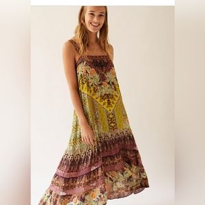 Anthropologie Lovett tiered maxi dress